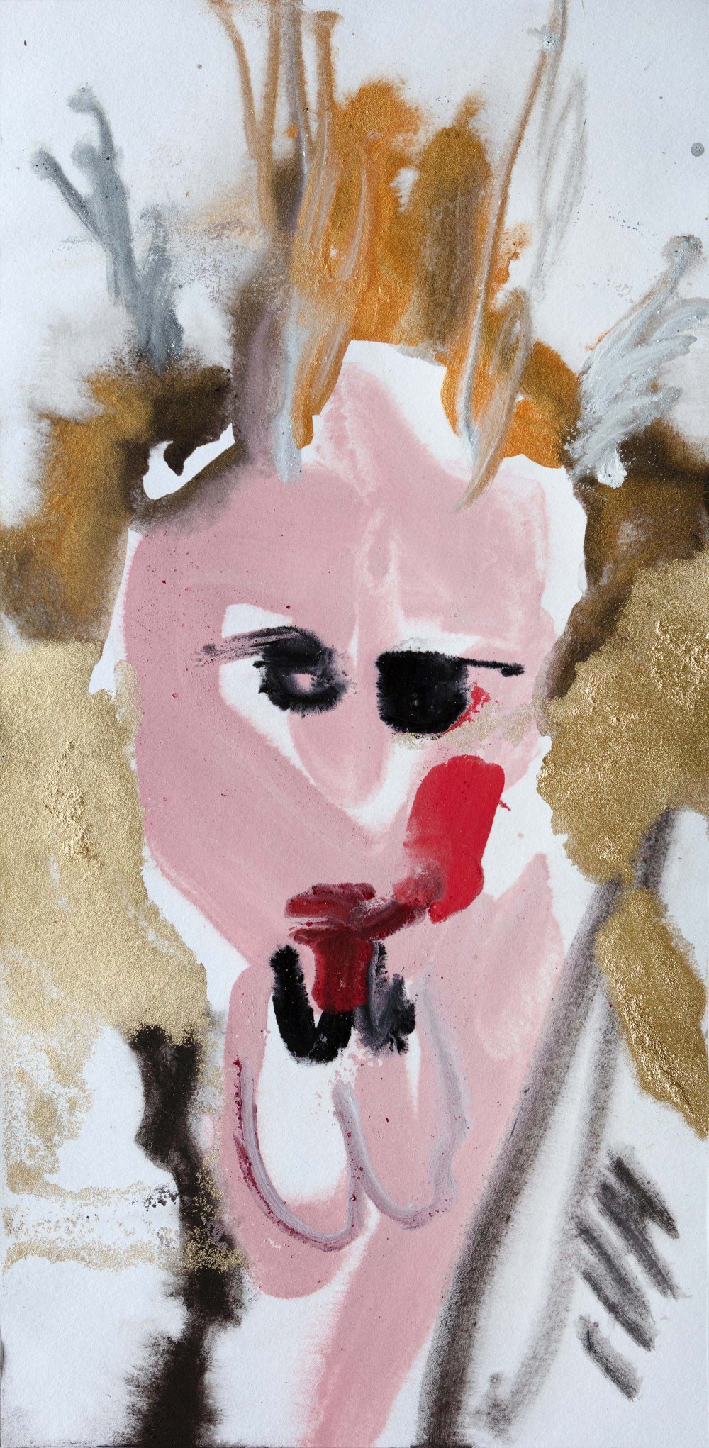 Il Matto. I Tarocchi, 53 × 24 cm, eggtempera on paper, 2021