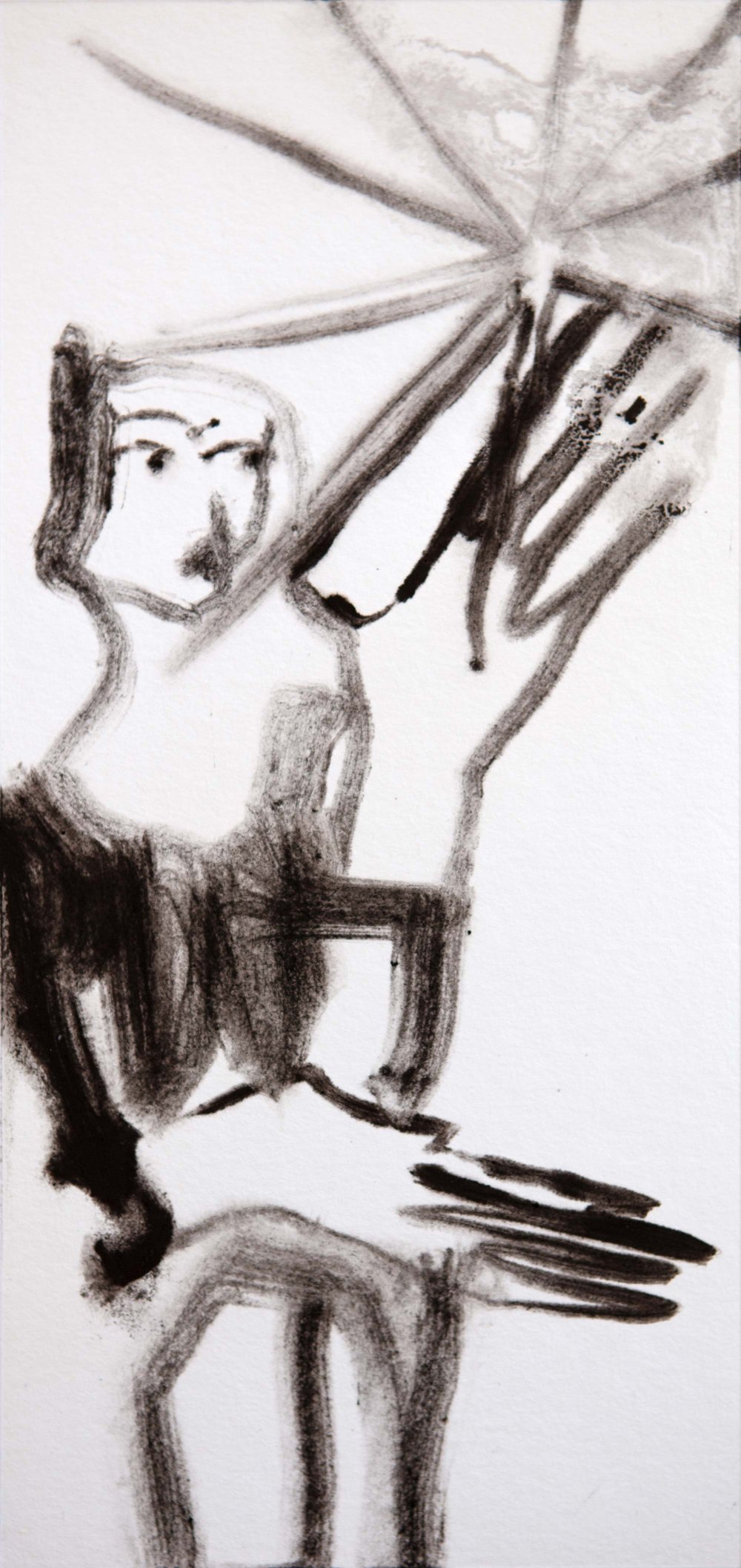 La Stella. Giocare A Carte,  29 × 14 cm, pigment on paper, 2021