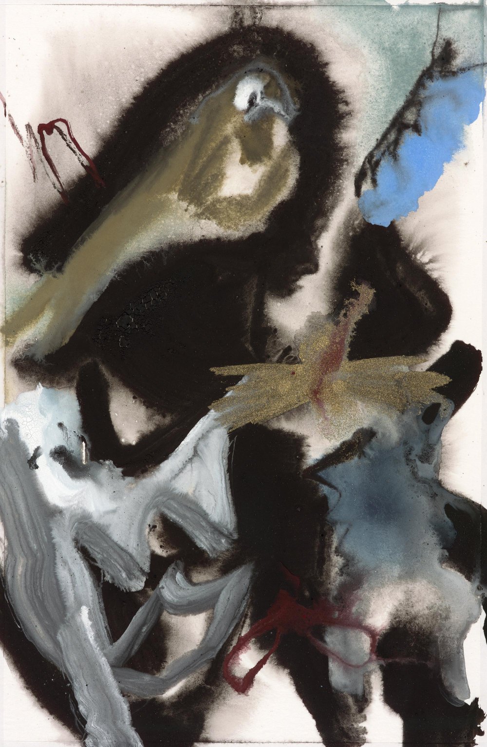 s9.2, 35 × 23 cm, oiltempera on paper, 2024