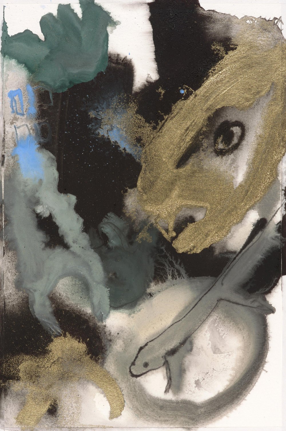 s9.6, 35 × 23 cm, oiltempera on paper, 2024